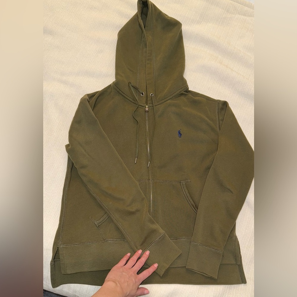 Ralph Lauren Olive Green Polo Hoodie